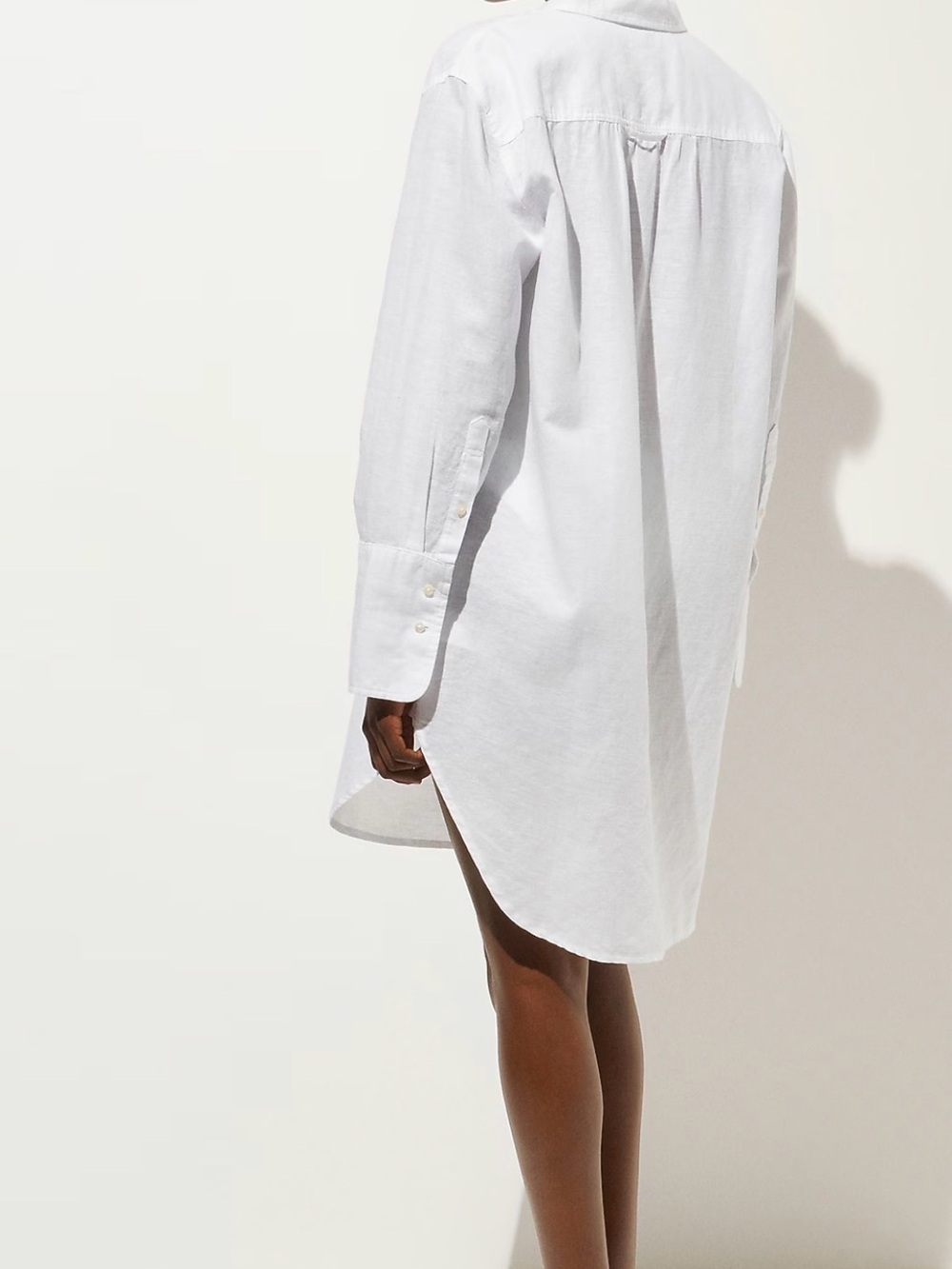 Maeve at Anthropologie white cotton button-down beach cover up